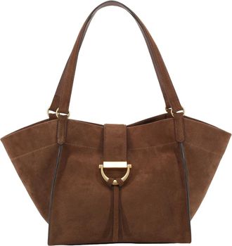 Abro shoulder bag shopper bag Leather Suede Shopper Temi Wood brown
