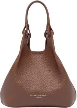 Gianni Chiarini Dua - Dames - Handtassen - Bruin - ONE Size - Leer - Tassen