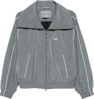 Balenciaga Logo-print High-neck Lighweight Jacket
