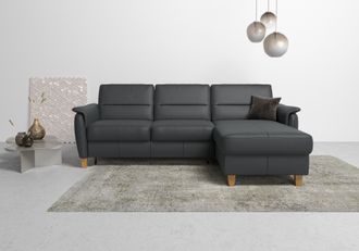 HOME AFFAIRE Ecksofa »Palmera L-Form, B: 244 cm« optional Bettfunktion & Bettkasten, Federkern