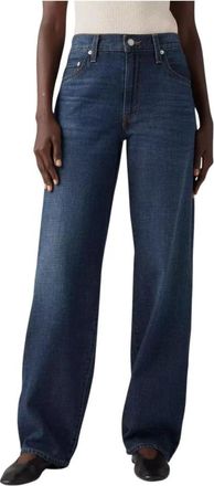 Levi's Straight Jeans - Dames - Regular Fit Jeans - Blauw - W28 L32 - Denim - Jeans