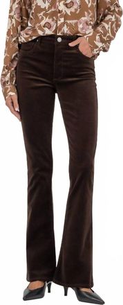 Kut from the Kloth Isley Long Sleeve Shirt In Mocha/mauve