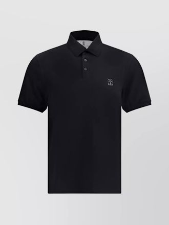 Brunello Cucinelli clean logoed cotton polo shirt