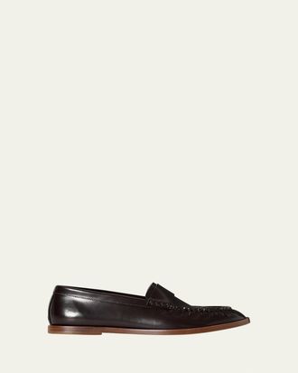 The Row Calfskin Leather Loafers
