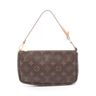 Louis Vuitton Pre-owned Handbags, female, Brown, Size: ONE SIZE Pre-owned Pochette Accessoires Monogram Handbag