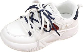 Generic Arch Support Running Trainers for Women Ladies Wide Fit Gym Shoes Womens Sports Shoes Spring and Autumn Korean Color Matching Sports Wide Fit Womens U