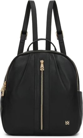 Kazar Tassen, Dames, Zwart, ONE Size, Leer, Zwarte rugzak van zacht natuurlijk leer