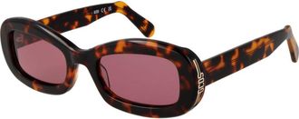 GCDS Brown Plastic Sunglasses