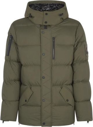 Moose Knuckles Everest 3Q Winterjassen - Heren - Gewatteerde jassen - Groen - S - Nylon - Jassen