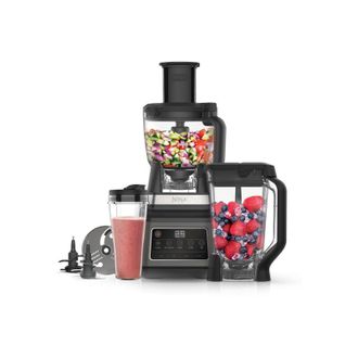 Ninja Procesador De Alimentos [bn800eu], 3-en-1 Con Auto-iq, Negro Y Plata, 1200 W, 2.1 Litros, Tritan/bpa Free Plastic, 3 Velocidades