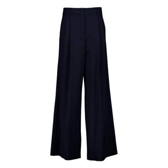 Max Mara Wide Trousers, female, Blue, Size: XS Wkdasta Wide Trousers