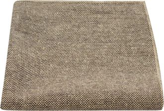 King & Priory Highland Weave Latte Brown Pocket Square, Handkerchief