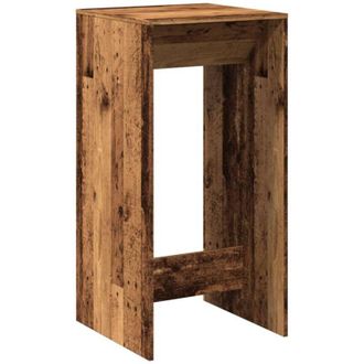 vidaXL Bar Table Old Wood 51x50x103.5 cm Engineered Wood Vidaxl