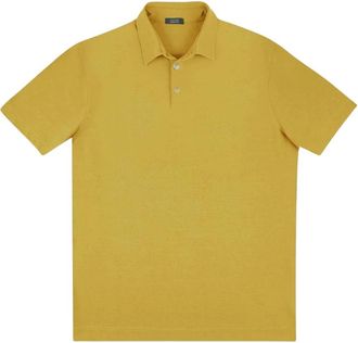 Zanone Polo Shirt - Heren - Polos - Geel - S - Katoen - Tops