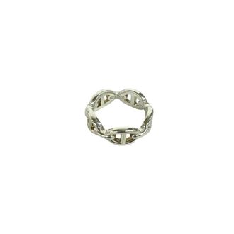 Herm&egrave;s Silver Silver 925 Band Ring (Pre-Owned)