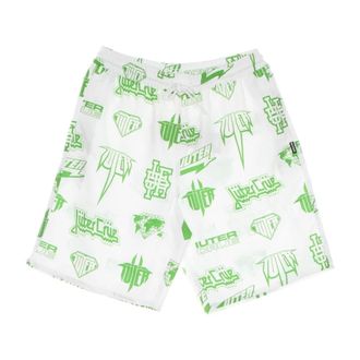 Iuter Iuter, Badmode, Heren, Wit, XS, Polyester, Horns Allover Boardshort White Zwembroek