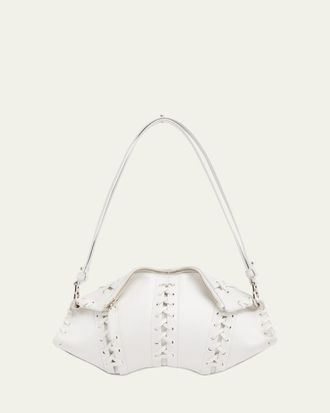 Alexander McQueen Lace-Up Corset Leather Shoulder Bag