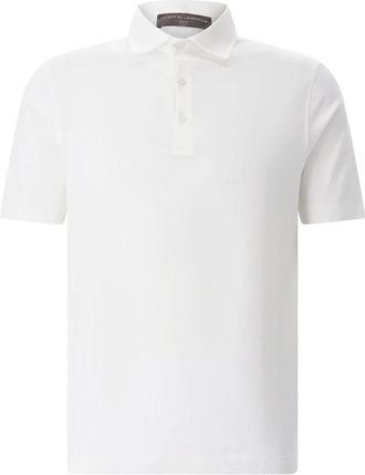 FILIPPO DE LAURENTIIS Klassiek Poloshirt - Heren - Polos - Wit - M - Katoen - Tops