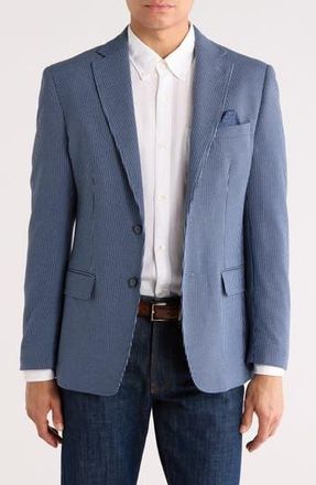 Lucky Brand Heather Stripe Sport Coat in Blue at Nordstrom Rack, Size 38Short