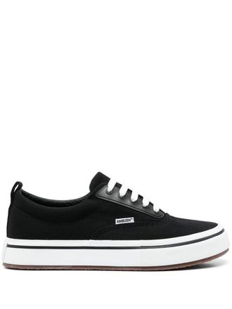 AMBUSH lace-up flatform sneakers - Black