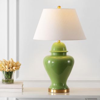 Jonathan Y Designs Sagwa 33 Ceramic/Iron Modern Classic LED Table Lamp