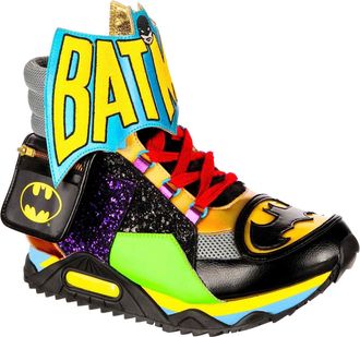 Irregular Choice Womens Bat-Tech Trainers, Black Multi EUR 37 (UK 4)