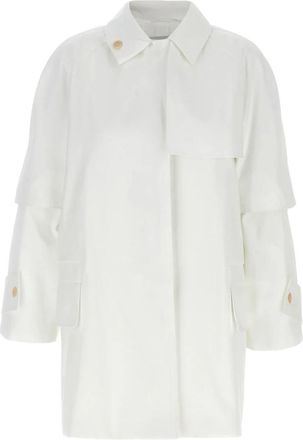 Max Mara Baba Trenchcoat - Dames - Trenchcoats - Wit - XS - Jassen