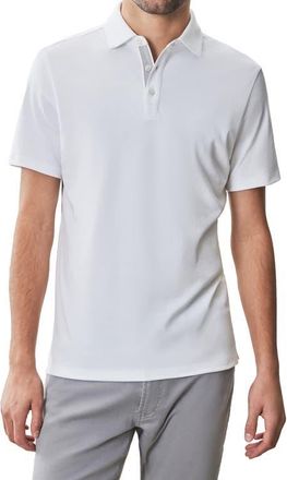 Robert Barakett Georgia Short Sleeve Pima Cotton Polo in White at Nordstrom, Size Xxx-Large