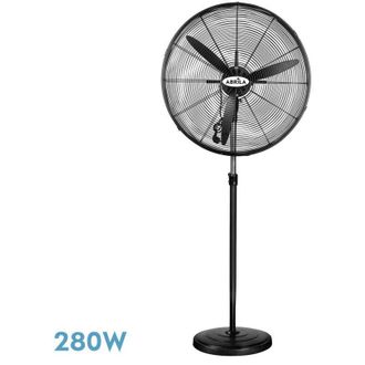 Fabrilamp Fabrilamp - Ventilador Industrial De Pie tormenta Regulable Fijo Y Giratorio (280w Motor Ac 3 Velocidades)