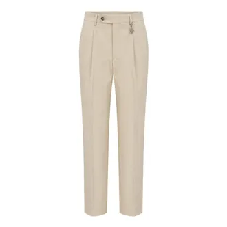 Manuel Ritz Heren, Broeken, Beige, Maat: M Katoen