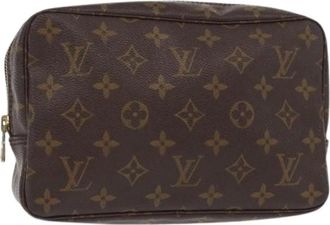 Louis Vuitton Pre-owned Clutches, female, Brown, Size: ONE SIZE Pre-owned Canvas Clutch