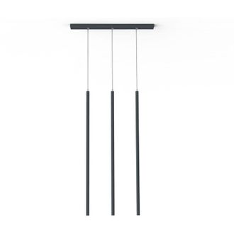 Lumicom Stelo binario 3X Sospensione, led integrato, 12.6W, 4000K, metallo, grigio antracite, H.100cm - Lumicom