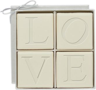 Carved Solutions Love Luxe Set Of 4 Aqua Mineral Guest Bars