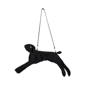 Simone Rocha Cross Body Bags, female, Black, Size: ONE SIZE Black Synthetic Crossbody Bag with Leather Lining