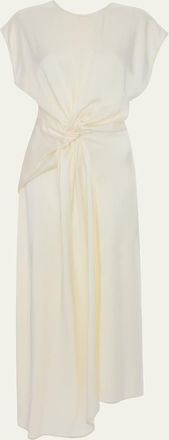 Victoria Beckham Aria Twisted Waist Midi Dress