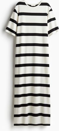 H&M Langes T-Shirt-Kleid - White