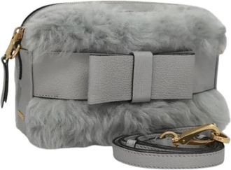 Miu Miu Pre-owned Schoudertas - Dames - Vintage Schoudertas - Grijs - ONE Size - Leer - Vintage