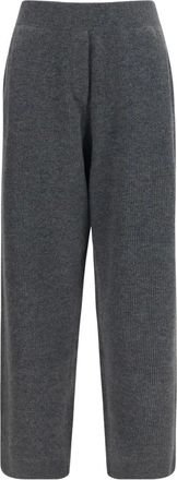 Brunello Cucinelli Pantaloni in Cashmere - - Trousers - Donna - Grigio - M