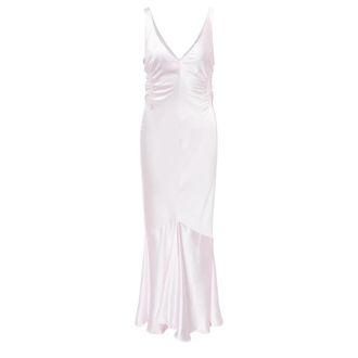 Sportmax Katia Abito Maxi Jurk - Dames - Maxi kleedjes - Roze - 2XS - Polyester - Kleedjes