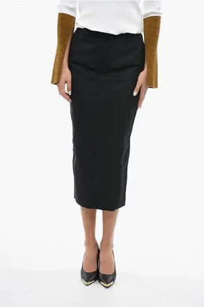 Anouki Split Back Pencil Maxi Skirt size Xs