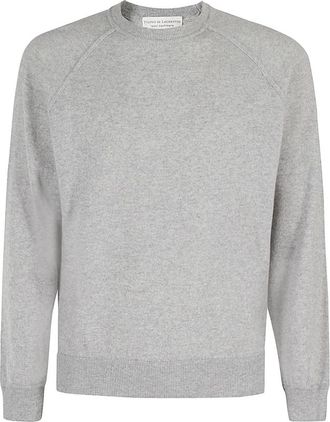 FILIPPO DE LAURENTIIS Stijlvolle Sweatshirt Ketting - Heren - Ronde hals truien - Grijs - 3XL - Truien & Vesten