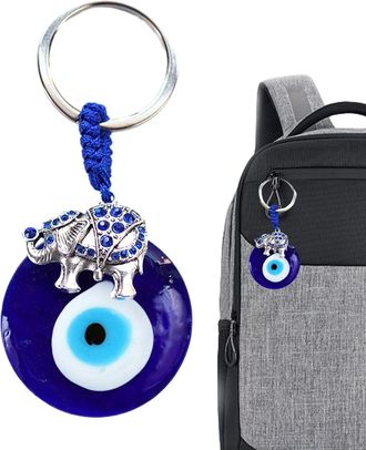 Generic Devils Eye Key Ring, Portable and Smooth Keychains, Durable Blue Eyes Keychain Symbol of Good Luck for Car Key Pendant Key Chains