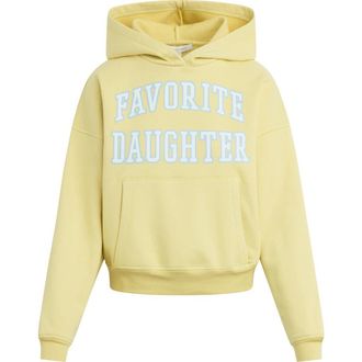 Favorite Daughter The Collegiate Graphic Hoodie in Golden/Off White at Nordstrom, Size X-Small