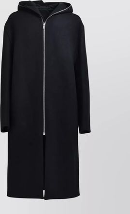 Rick Owens hooded mid-length coat long sleeves