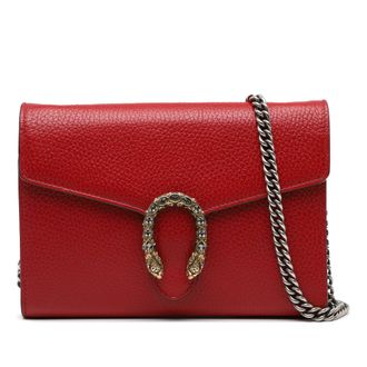 Gucci Tweedehands Leren Dionysus Wallet On Chain