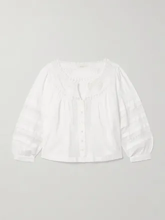 Ramy Brook Olivia White Peasant Blouse NWT deals M