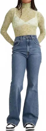 Levi's Premium 70s High Rise Flare Jeans In Blue