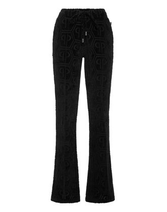 Philipp Plein Flared Jogging Pants Jacquard Monogram