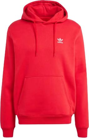 adidas Felpa Trefoil Essentials con cappuccio - Rosso
