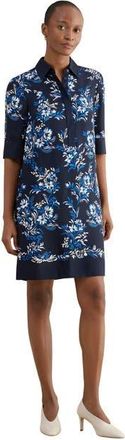 Hobbs London Marciella Dress in Navy Multi at Nordstrom, Size 12